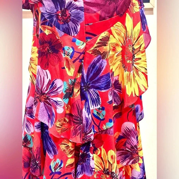 NWT Milly Lexi Wildflower Dress Mini Floral Size 2 - Picture 12 of 12